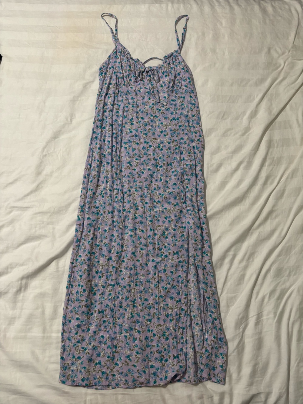 Women’s Aeropostale Maxi Dress in Purple with Floral Print